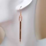 Rosy Promise - 14K Rose Gold Plated 925 Silver Earrings