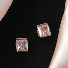  Petite Étincelle - Zircon 14K Rose Gold Plated 925 Silver Earrings
