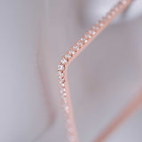 Très Chic - Zircon 14K Rose Gold Plated 925 Silver Earrings