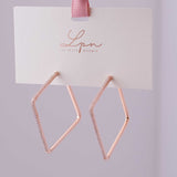 Très Chic - Zircon 14K Rose Gold Plated 925 Silver Earrings