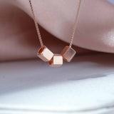 As it is - 14K Rose Gold Plated 925 Silver Necklace