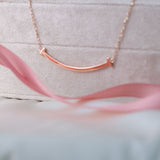 Golden Smile – 14K Rose Gold Plated 925 Silver Necklace