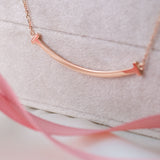 Golden Smile – 14K Rose Gold Plated 925 Silver Necklace