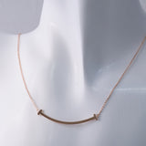 Golden Smile – 14K Rose Gold Plated 925 Silver Necklace