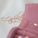 Coeur de Velours - 14K Rose Gold Plated 925 Silver Necklace