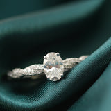 Lumière Vine – D1.00ct 莫桑鑽925純銀戒指