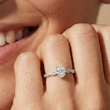 Lumière Vine – D1.00ct 莫桑鑽925純銀戒指